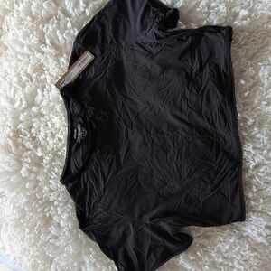 SKIMS Fits Everybody Super Cropped Picot T-Shirt Medium